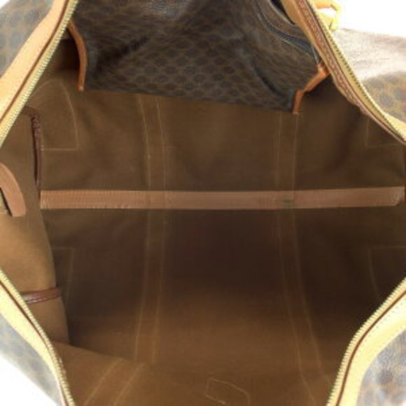 CELINE macadam pattern brown bag handbag - Picture 9 of 9